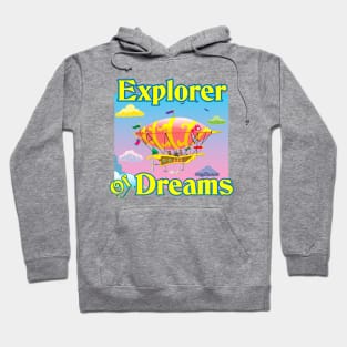 Steampunk Dirigible Explorer of Dreams Hoodie